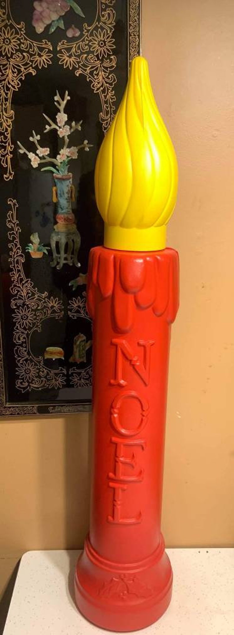 Pair of Candle Blow Molds Vintage Chunky Over 3 Feet Tall Etsy