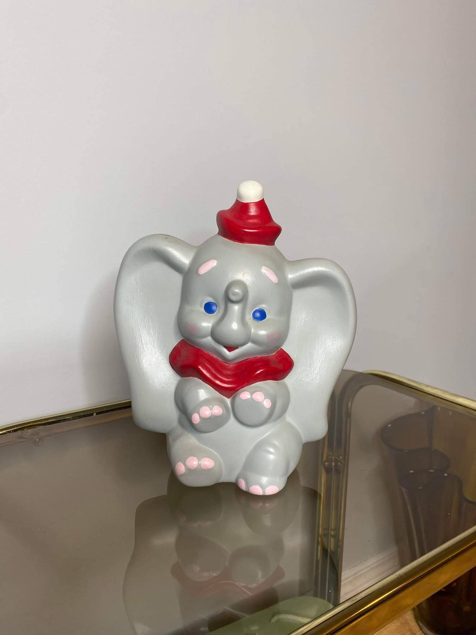 ディズニー ダンボ 加藤工芸 置物 ディズニー、ダンボの置物、象、陶器、フィギュア、彫像、サイン