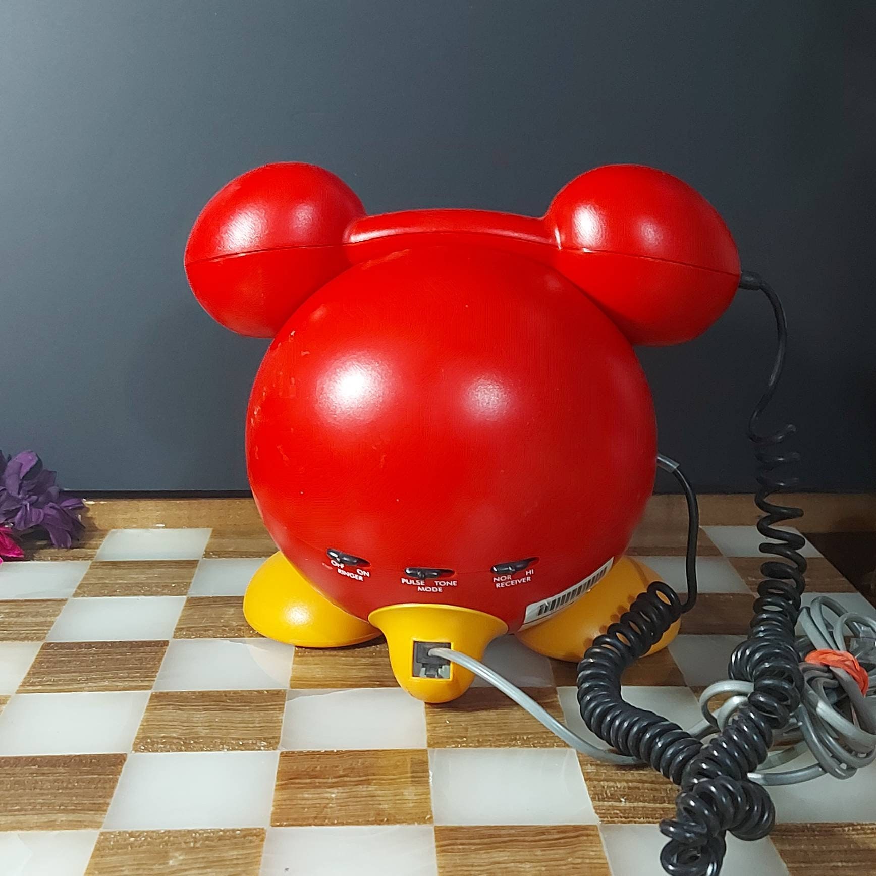 ディズニー、ミッキーマウス、固定電話、ビンテージ80年代、ビンテージ