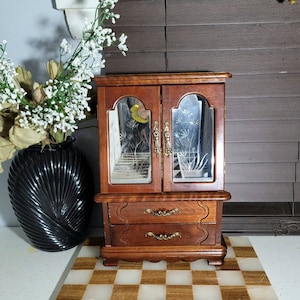 Buy Hudsons Bay Solid Wood Jewelry Box Vintage Jewelry Armoire
