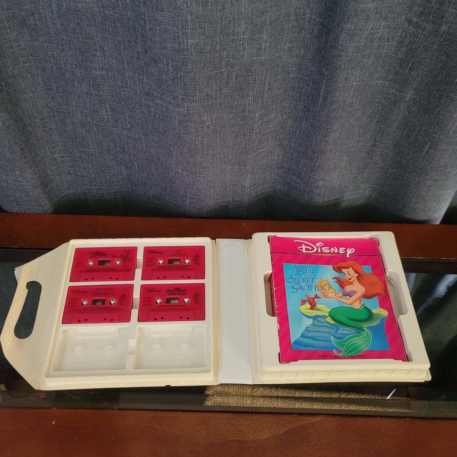 Vintage Disney Cassette Tape Set 6 Tapes 8 Books 1990s Played With