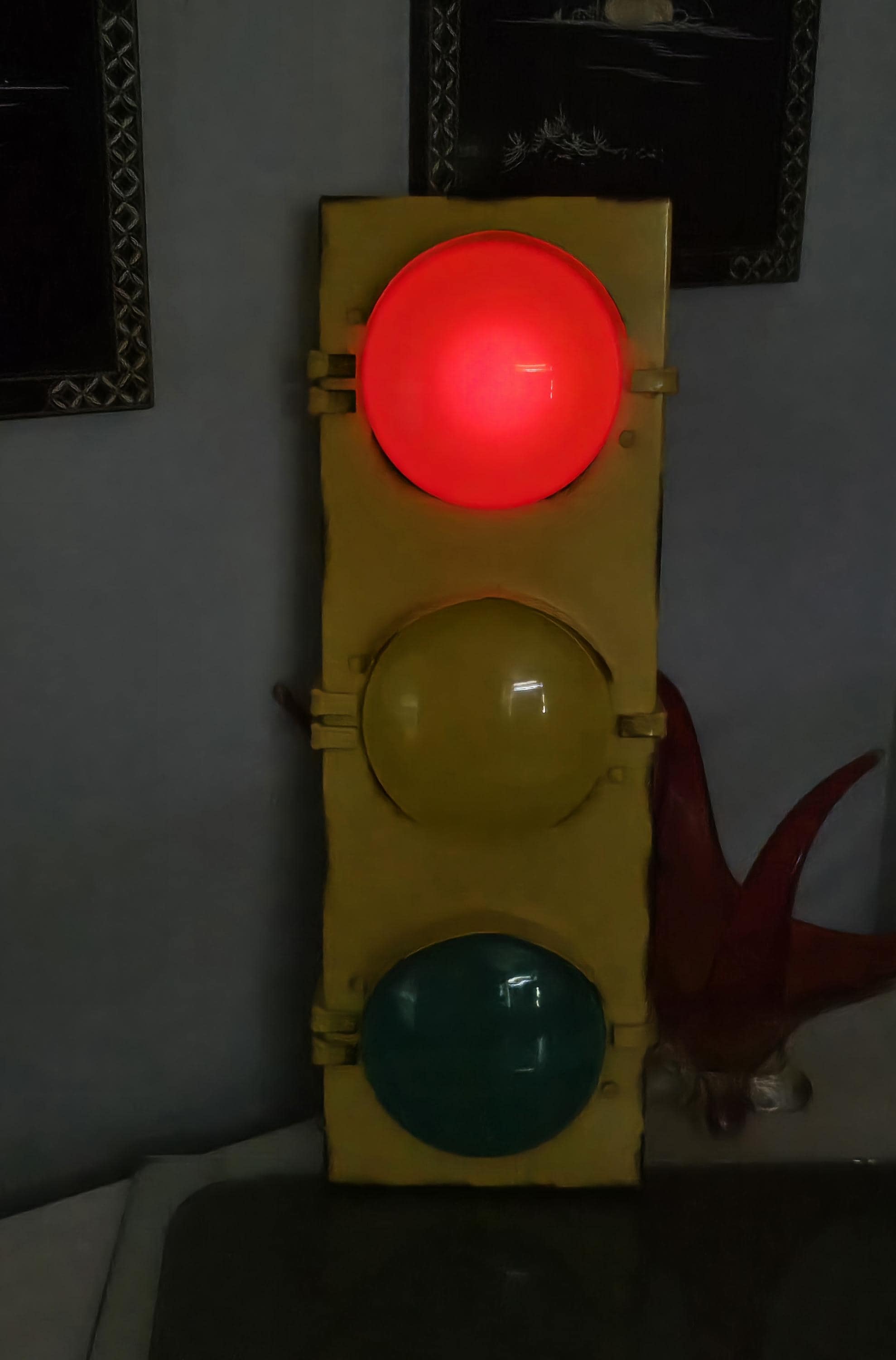 Traffic Light,  Lamp, Vintage, Childs Lamp, Novelty, Collectible, Childhood Memories,