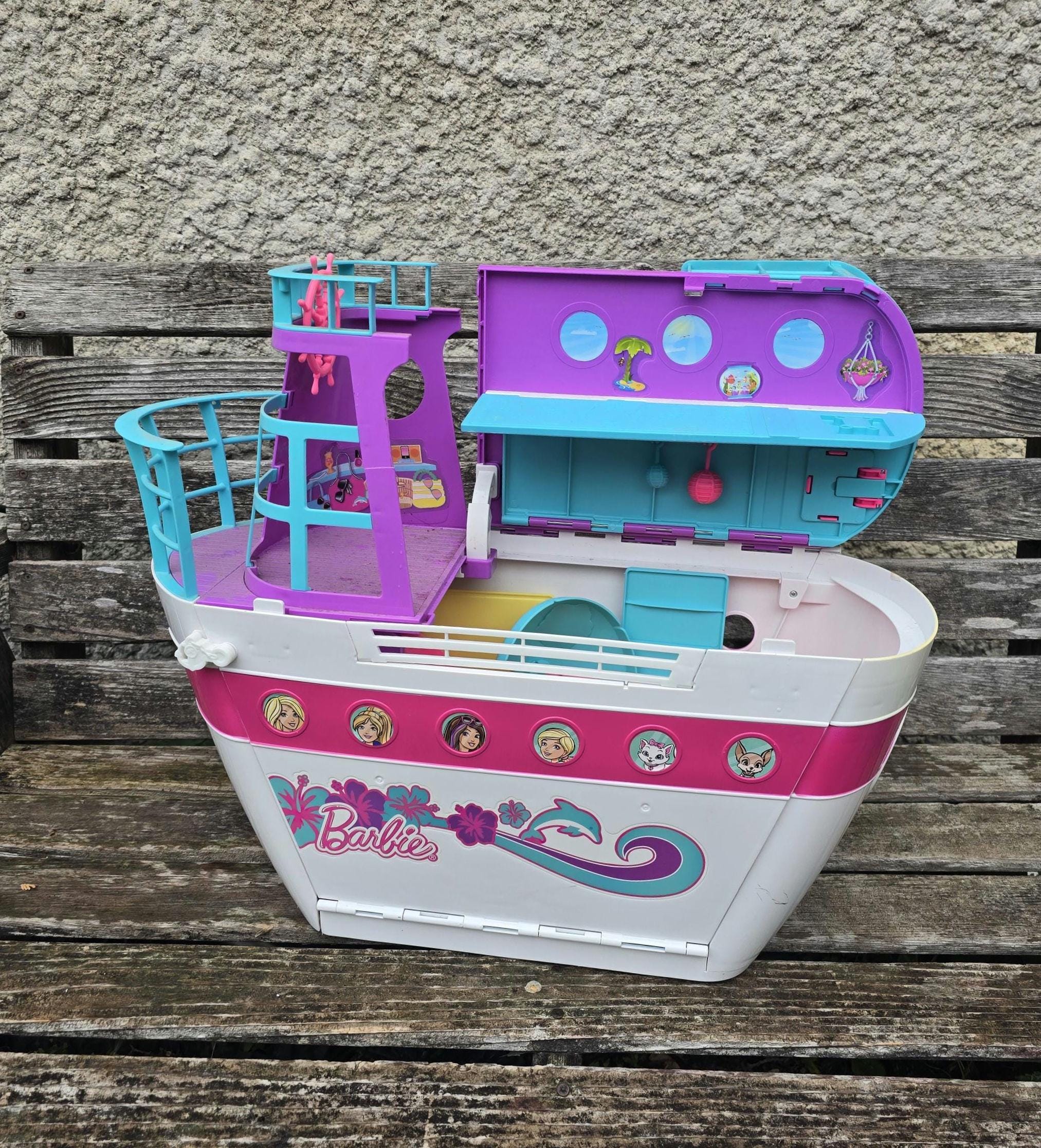 Cruise Sounds Barbie Cruise Ship 2002 Barbie Barco Crucero Nuevo