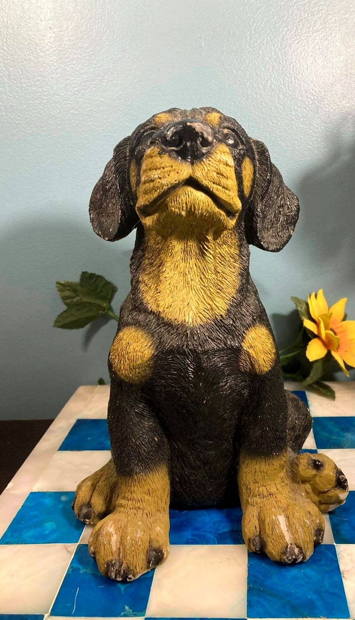 Puppy Statue Ceramic Vintage Dog Dog Figure Statue Home Etsy