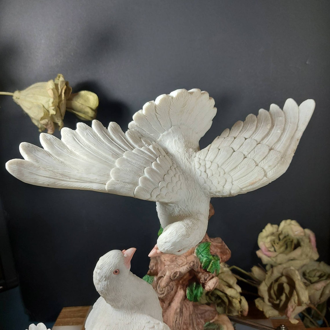 2 Doves Statue Natelia Collection Vintage 90s Figurine Etsy Canada