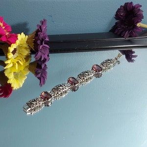 Gioielli Sarah Coventry, Bracciale vintage con strass viola, Bigiotteria, Gioielli di design, Bracciale vintage alla moda