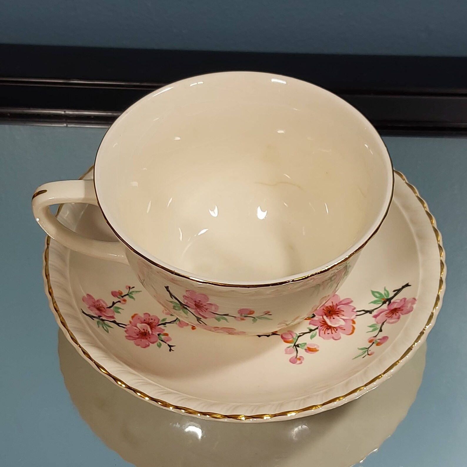 Antique Old English Johnson Bros Tea Cup and Saucer Set Etsy