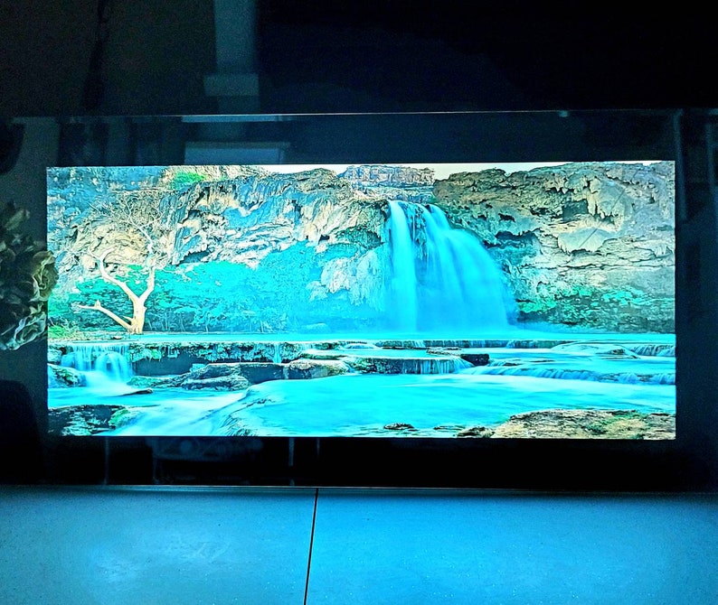 Motion&sound Wall Hanging Light Up Motion Picture Waterfall Etsy
