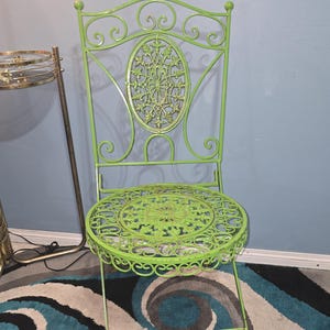 Metal Folding Chair, Metal and Vinyl Chairs, Mid Century, Retro Vinyl, Vintage, Folding Chairs, Furniture, Seat,
