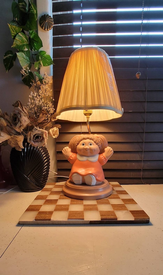 Cabbage Patch Doll Lamp Ceramic Vintage Table Lamp Childs Etsy