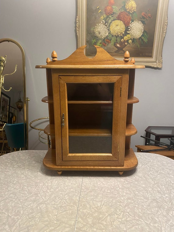 Large, Vintage Solid Wood Curio Miniatures, … Gem