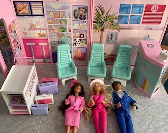 Mattel Barbie Flight Time Vintage 80s Vintage Barbies Ken Doll Pilot Stewardess airplane Collectible Childhood Memories Etsy