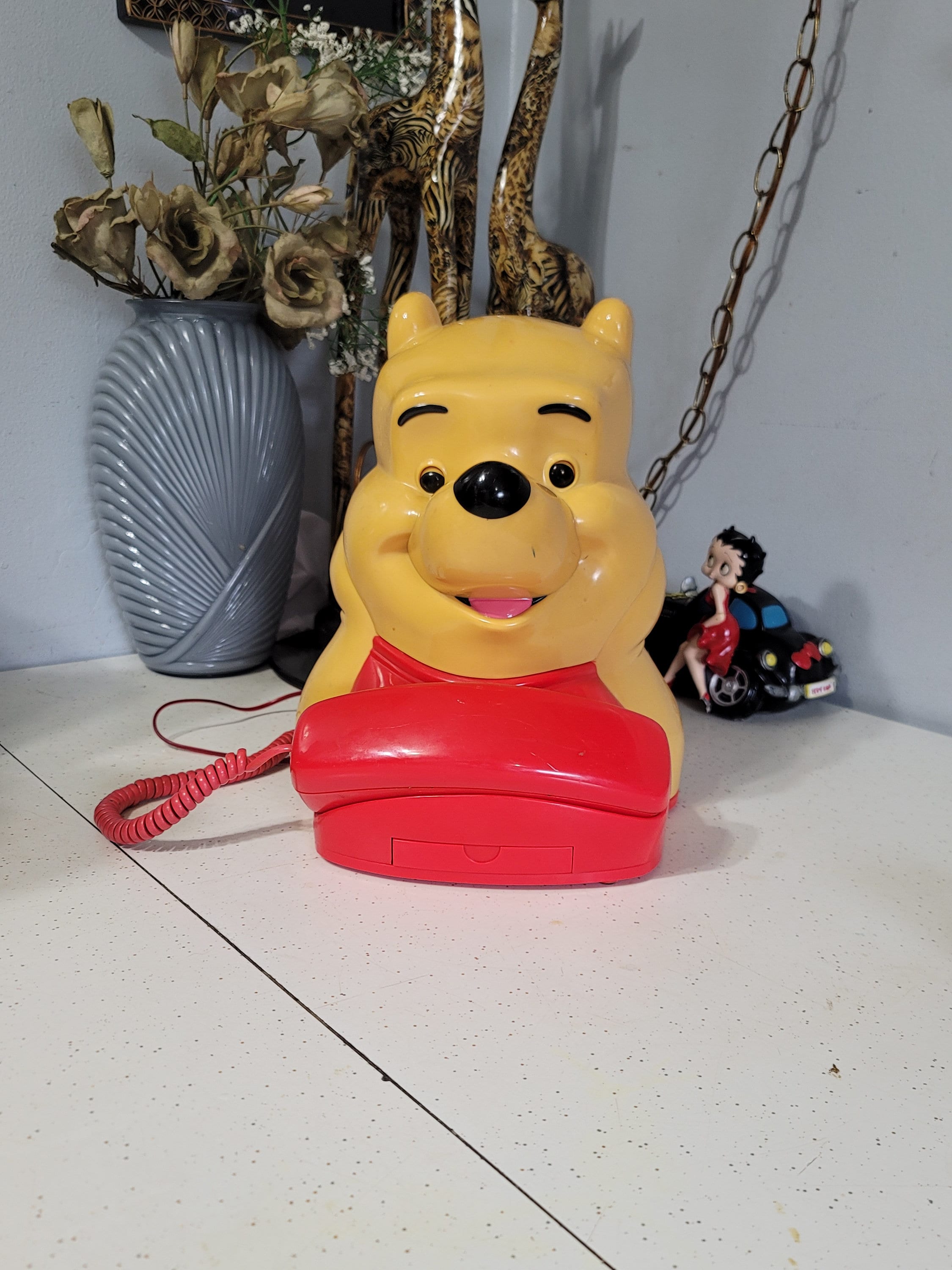 Winnie The Pooh, Vintage Corded Telephone, Disney, Phone, Pooh Bear, Retro,