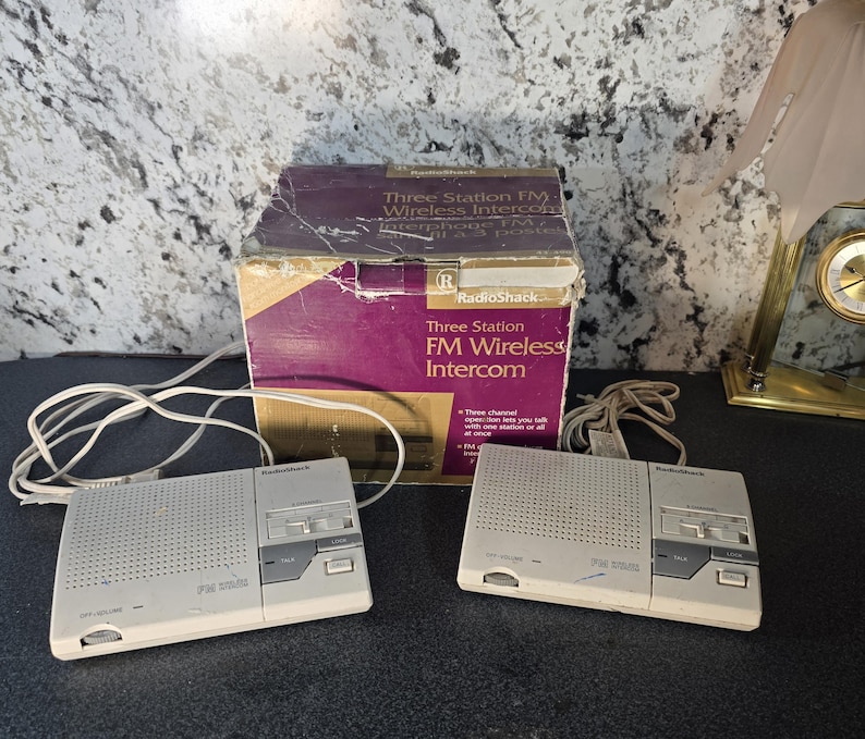 Wireless Intercoms, Vintage, Radio Shack, Three Station Wireless FM ...