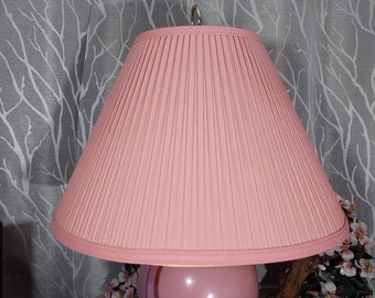 その他 80s pink lamp 1980s Salmon Pink Ceramic Table Lamp