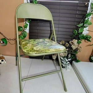 COOEY Folding Chair, Metal and Vinyl Chairs, Mid Century, Retro Vinyl, Vintage, Folding Chairs, Furniture, Seat,