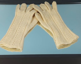 Antique Girls Gloves, Handmade, Knitted/Crocheted,