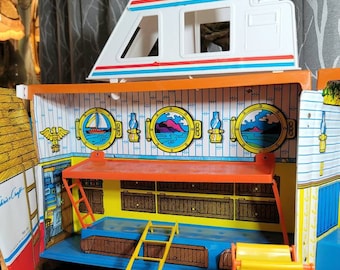 Mattel Barbie Dream Boat, Chris Craft, House Boat, Carrying Case