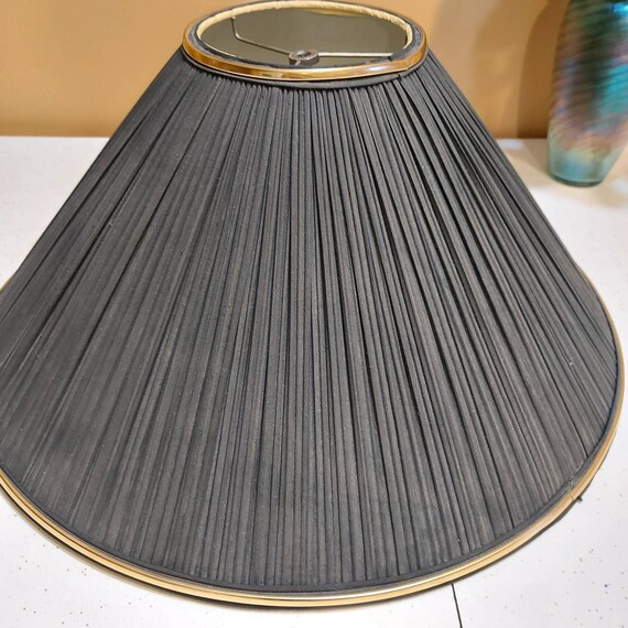 Black Lamp Shade Vintage 90s Gold Fabric Uk Black Lamp Shade Vintage 90s Gold, How To Make Black Lamp Shade
