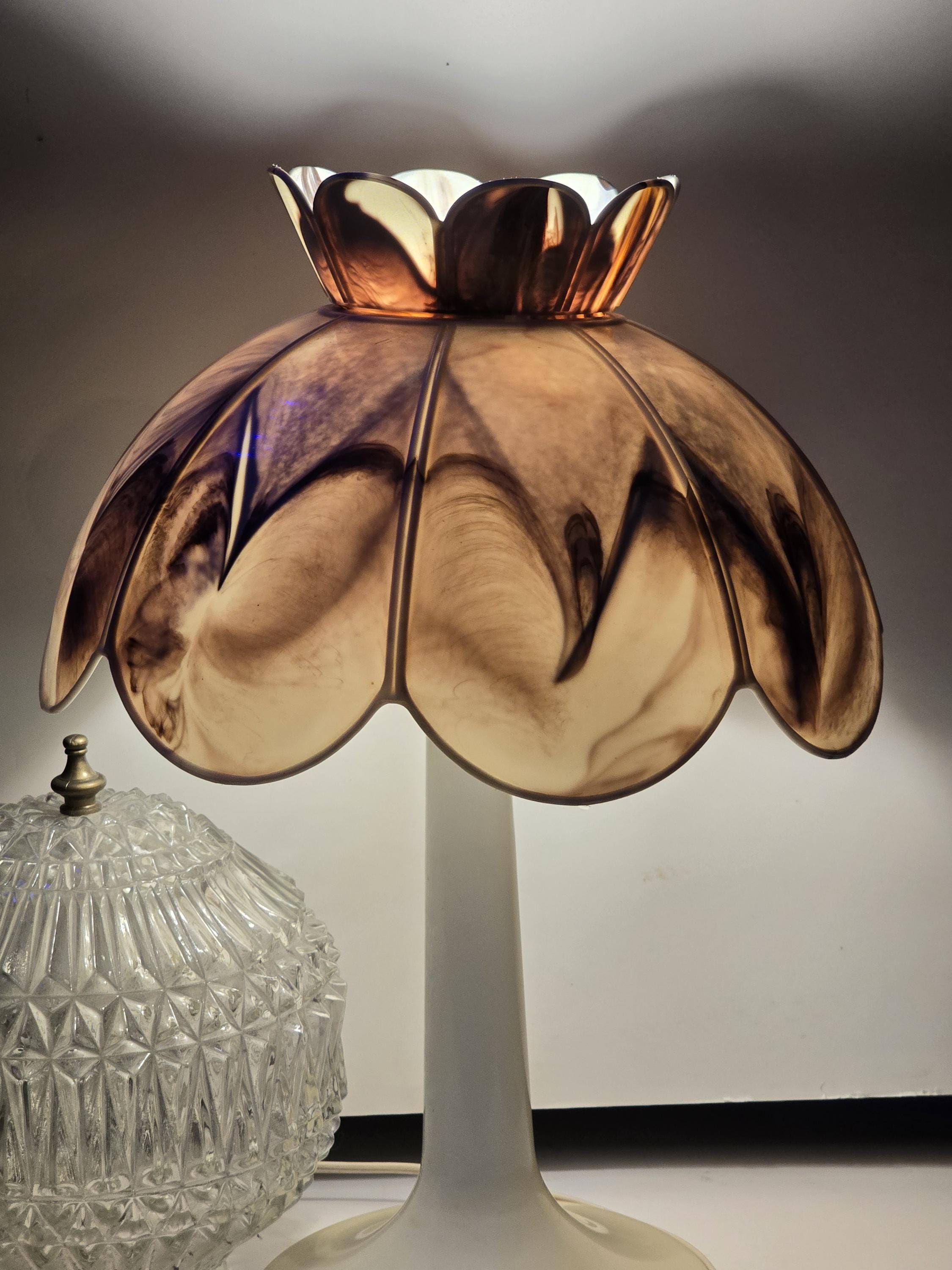 Acrylic Lamp, Gilbert Softlite Inc, Plastic Tiffany Lamp, Vintage