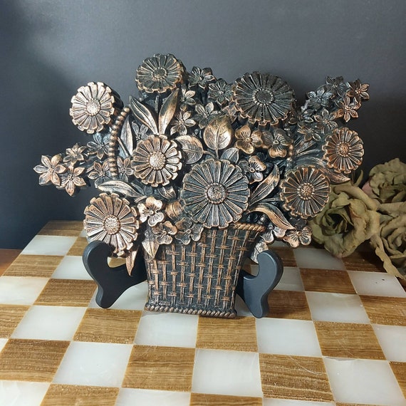 ヴィンテージ 銅製花器 フラワーバスケット ベルギー製 ヴィンテージ