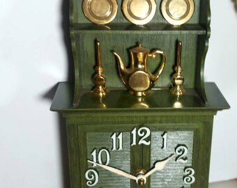 Spartus, Horloge électrique, vintage 50s, Décoration de cuisine, Décoration intérieure, Horloge de cuisine, Plastique, Horloge De hutte de Chine