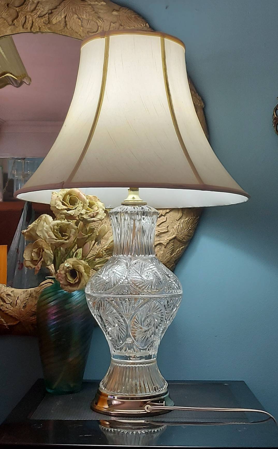 Pinwheel Crystal Lamp for sale Only 4 left at 60