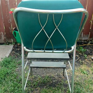 Stuhl mit Tritthocker Retro Vintage Küchenstuhl | Etsy