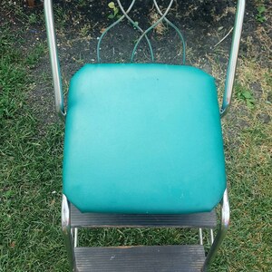 Stuhl mit Tritthocker Retro Vintage Küchenstuhl | Etsy