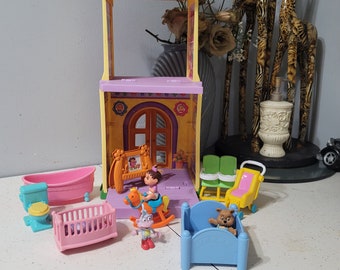 Dora the Explorer Doll House, Interactive Dollhouse, Doll Furniture, Dora Nursery, Colllectible, Childhood Memories, Vintage,