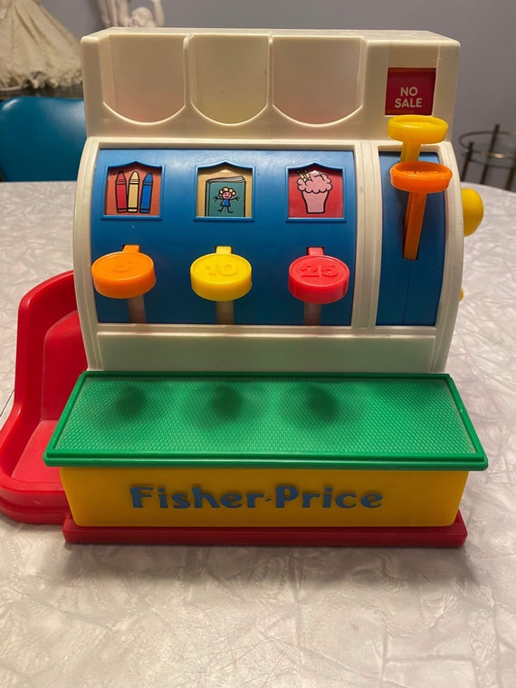 フィッシャープライス、レジスター、ビンテージ、子供、おもちゃ、子供
