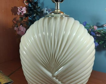 Mini, Tischlampe, Muschel, Muschel, Art Deco, Regency, Vintage 80er Lampe, Wohndeko, Beleuchtung