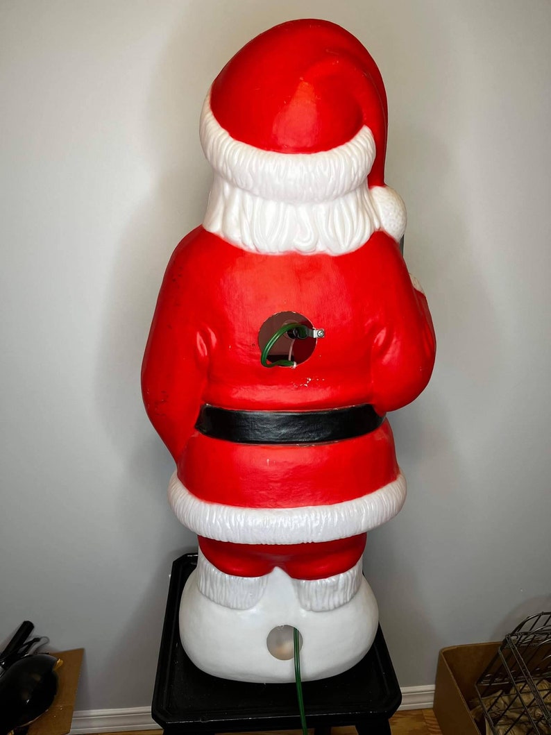 Blow Mold Vintage Santa Blow Mold Yard Decor Light up - Etsy