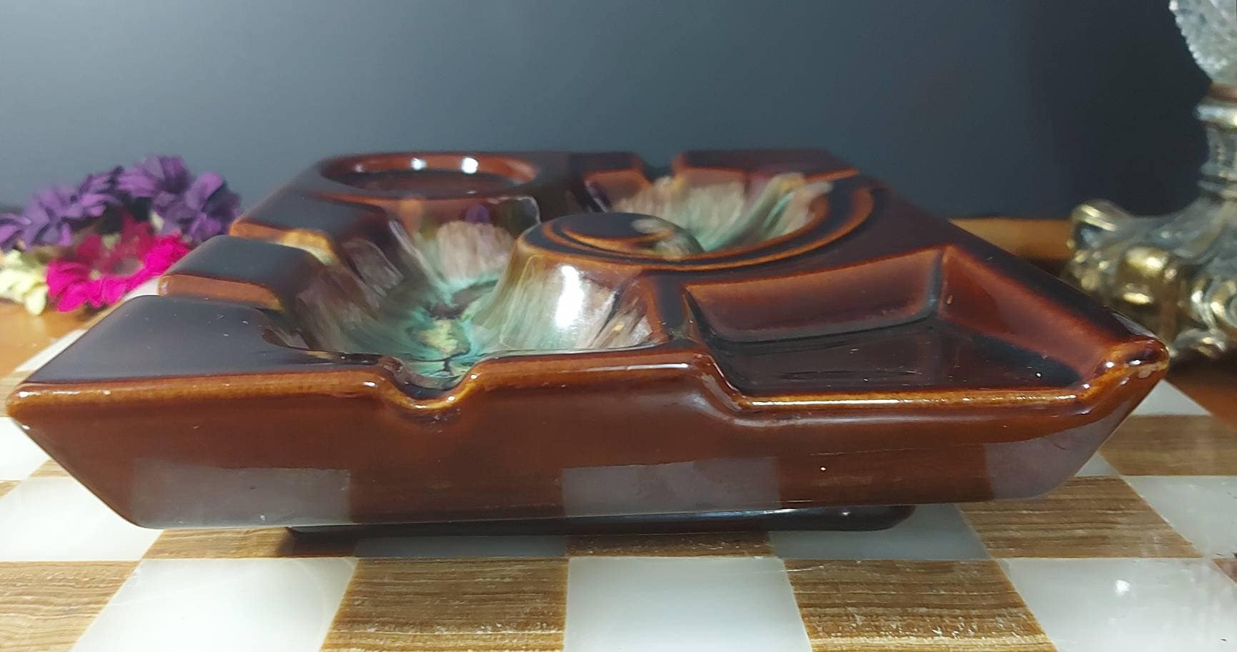 Beauce Pottery Lamp Ashtray Fibreglass Vintage Ashtray Etsy