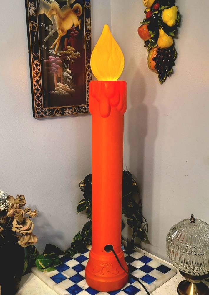 Candle Blow Mold Vintage 3 Feet Tall NOEL Blow Mold Candle Etsy Canada