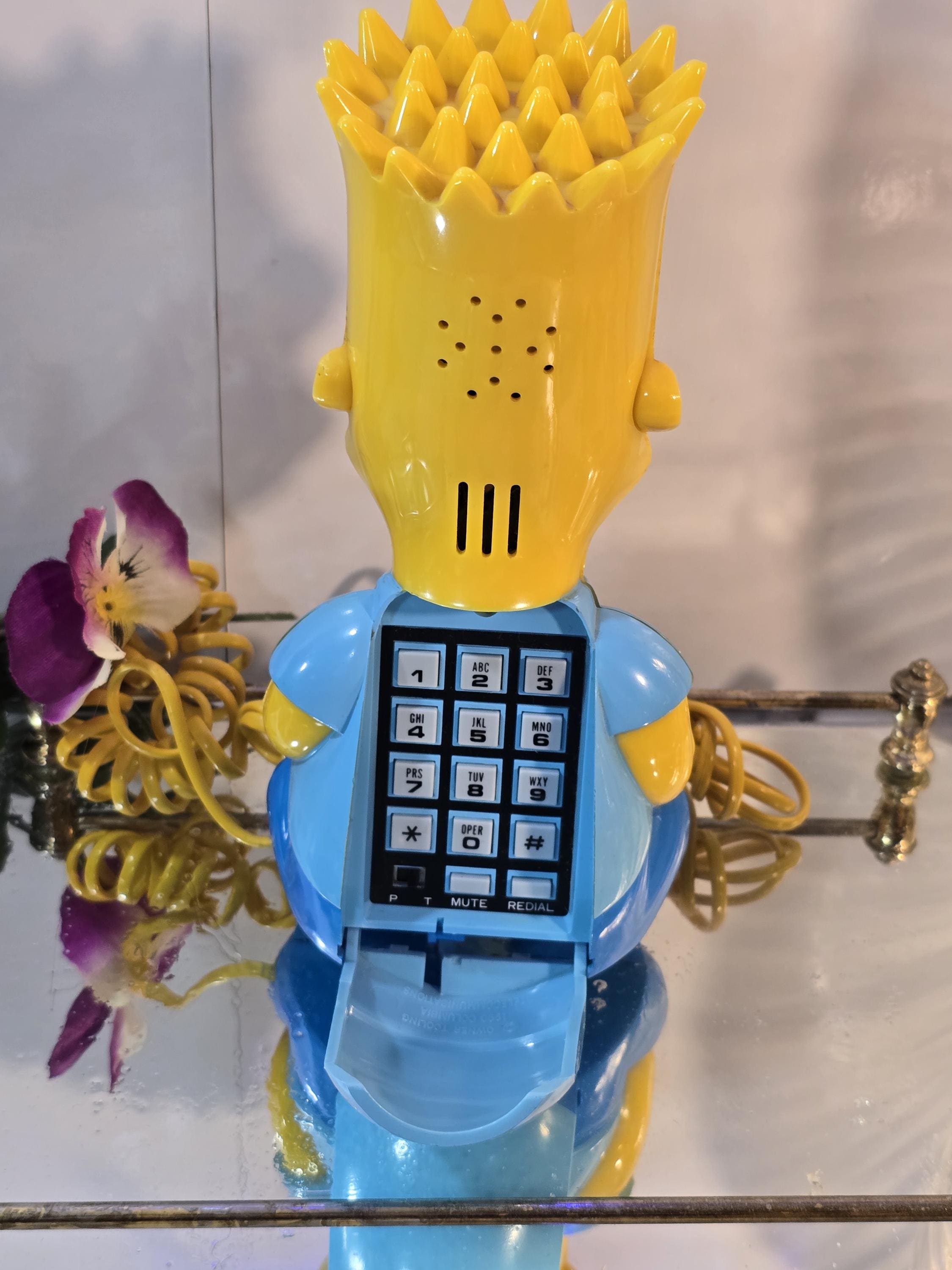 Bart Simpson, Landline Telephone, Vintage 80s, Vintage Bart