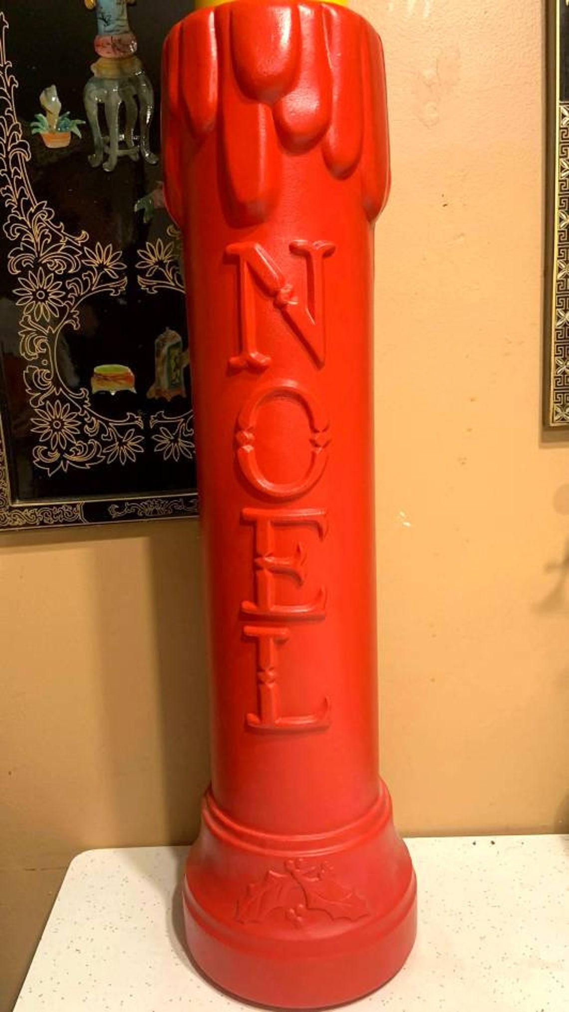 Pair of Candle Blow Molds Vintage Chunky Over 3 Feet Tall Etsy