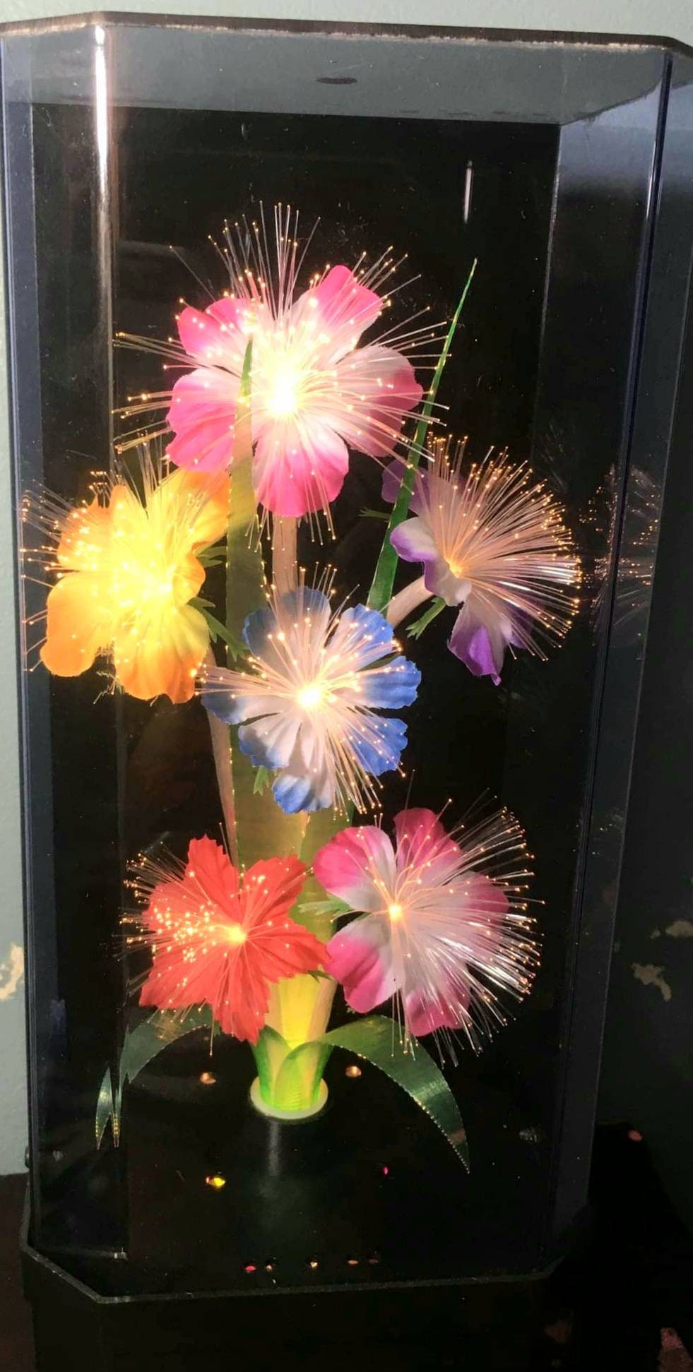 Fiber optic Musical Lamp Vintage 80's Fibre Optic Light Etsy