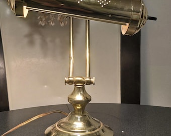 Brass Desk Lamp, Piano Lamp, Vintage, Extending lamp,  Home Decor, Lighting, Collectible Brass Lamp, Reading lamp,