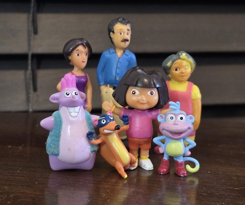 Minature Dora the Explorer Toys, Figurines, Nickelodeon, Dora, Boots ...