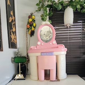 Life Size, Barbie, Doll Furniture, Little Tikes, Kids Vanity, Vintage, Durable Plastic,  Canada, Toys, Childhood Memories, Pretend Play