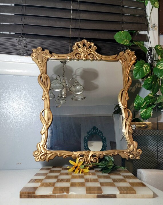 Wall Mirror, Gold Ornate Border, Wall Mirror, Fra… - image 5