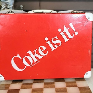 Cassette Holder Carry Case, Breifcase, Coca-Cola Collectibles, Vintage Coca Cola Collectible, Coke, Vintage, Advertising, Novelty,