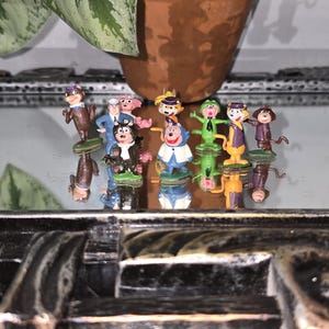 Tinykins TV Marx Toys, Top Cat, vintage, Hanna Barbera, personnages de dessins animés, figurines miniatures, jouets, objets de collection, souvenirs d'enfance