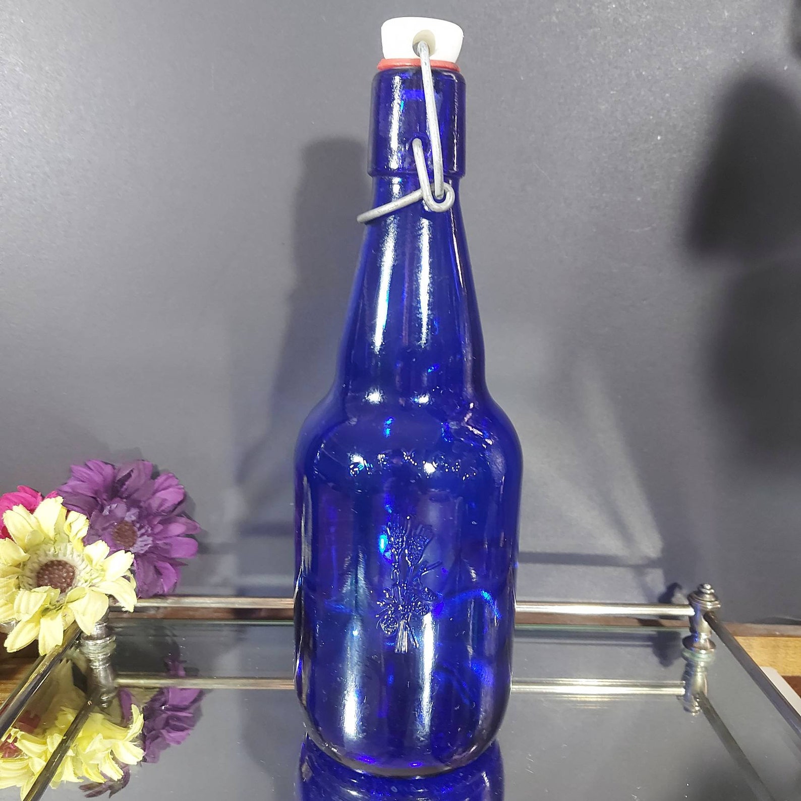 Flexicap Swing Top Bottles Home Brewing Cobalt Blue Glass Etsy