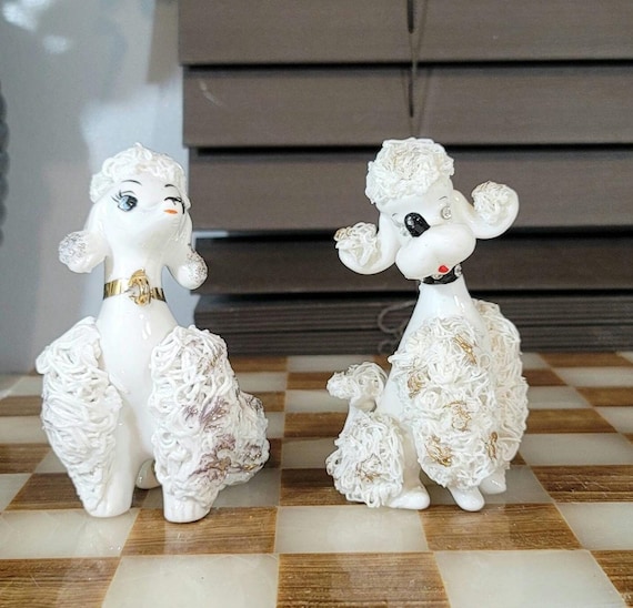 Giftcraft, Japanese, Poodle Statues, (2pcs), Figurines, Statues