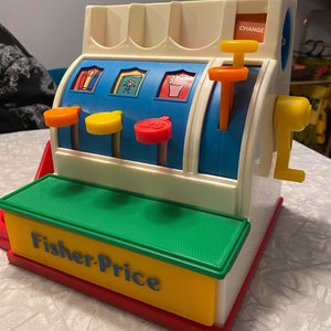 Fisher Price, Cash Register, Vintage, Kids, Toys, Childhood Memories, Vintage Fisher-Price, Pretend Play, Collectible Toys, Fisher-Price