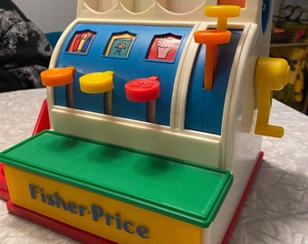 Fisher Price, Cash Register, Vintage, Kids, Toys, Childhood Memories,  Vintage Fisher-Price, Pretend Play, Collectible Toys, Fisher-Price