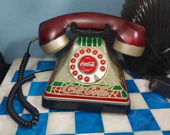 Coca-Cola Landline Telephone, Vintage, Telephone, Novelty, Collectors, Advertising,
