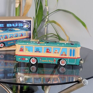 Space Bus, Vintage, Tin Bus, Wind Up Toy, Collectible, Brand New